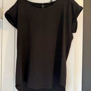Express Elegant Black Short Sleeve Tee